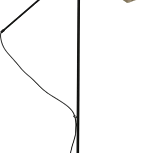 Vloerlamp Bounty mat goud met bolvormig glas