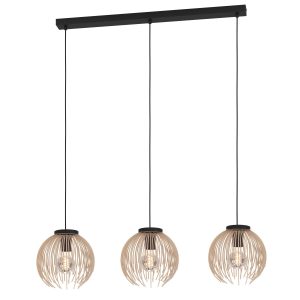 Hanglamp Alhabia Zand 3-lichts Recht