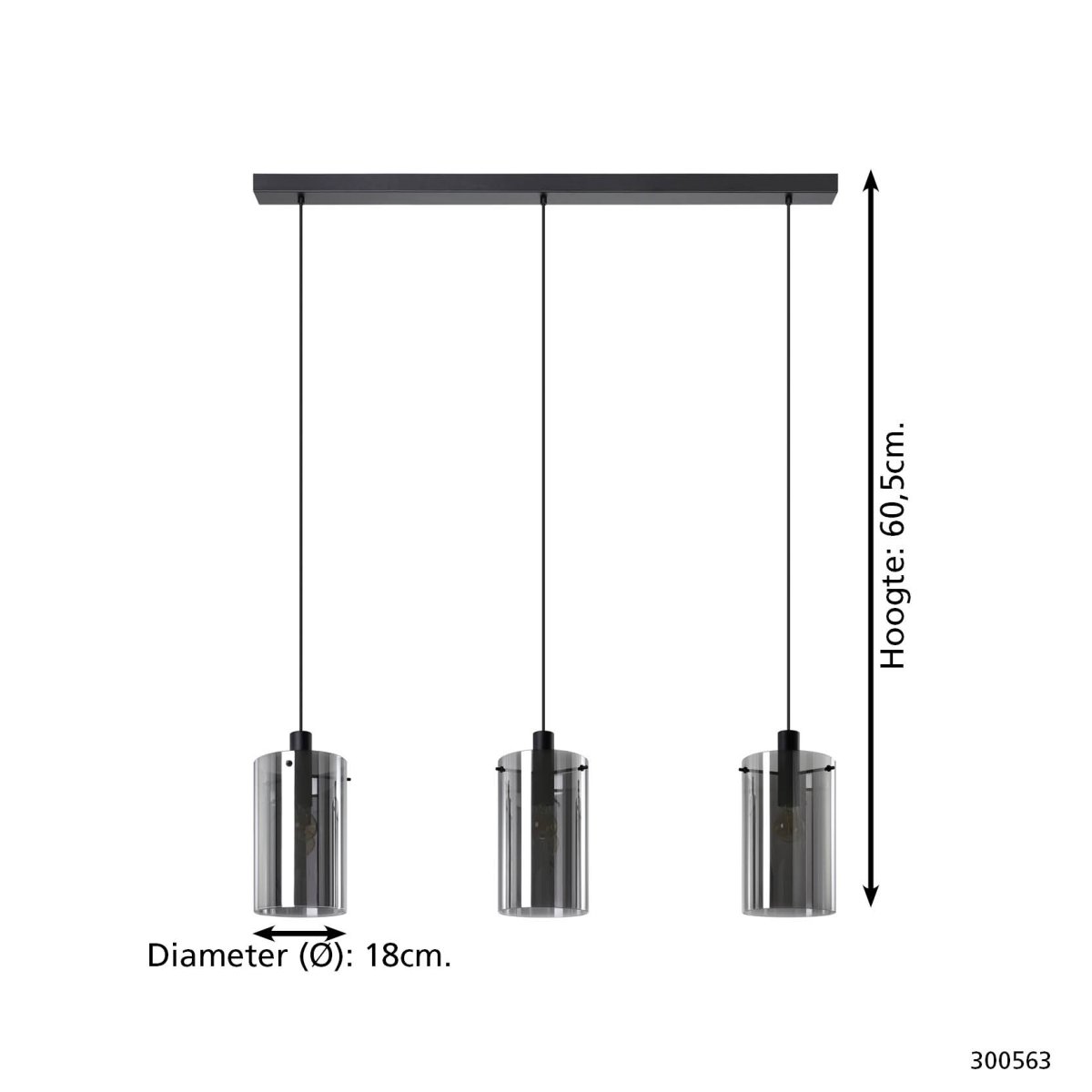 Hanglamp Lancelin 3-lichts - Afbeelding 5
