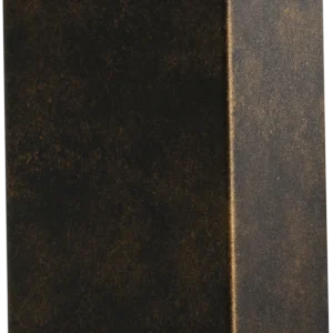 Wandlamp Metallico Zwart/Goud gepatineerd 2-lichts
