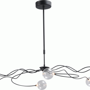 Hanglamp Gio Zwart 8lichts