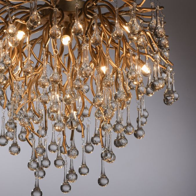Plafondlamp Icicle Messing Middel - Afbeelding 6