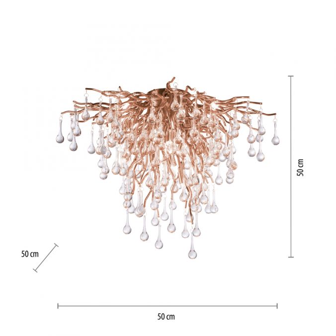 Plafondlamp Icicle Messing Middel - Afbeelding 8