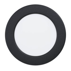Connect.Z Inbouwspot Fueva 6-Z IP44 Zwart Ø12 cm