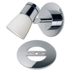 Afwerkring Prebit wandlamp Mat Chroom
