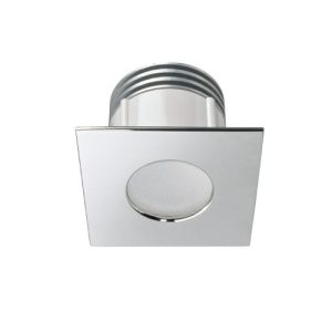 Quick Marine inbouwspot Erica serie 1 gepolijst 2W warm wit 9-32V 45°