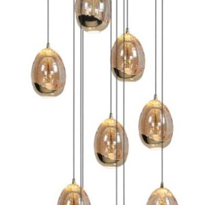 Hanglamp Golden Egg 14-lichts Rond