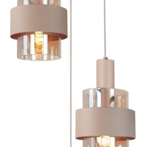 Hanglamp Marrone 3-lichts Rond Zand/Amber