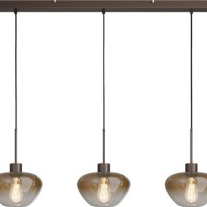 Hanglamp Genua 3lichts cacao