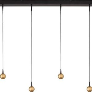 Hanglamp Talana 4-lichts goud recht