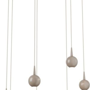 Hanglamp Talana 7-lichts beige terra rond