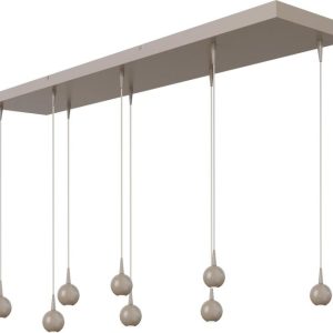 Hanglamp Talana 8-lichts beige terra recht
