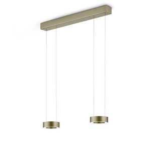 Hanglamp Zera 2-lichts Brons