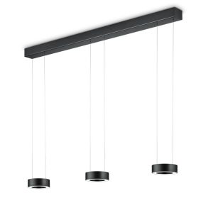 Hanglamp Zera 3-lichts Zwart