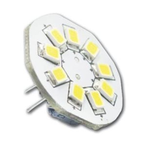 Hollex G4 LED Warm Wit Dimbaar 10-30V 1,5W 9 LEDS back pin