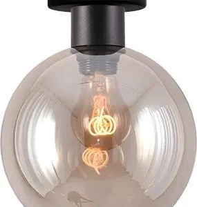 Plafondlamp Lazise 1-lichts l.28cm goud glas Ø20cm