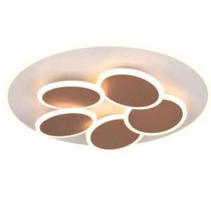 Plafondlamp Mandala Lichtgrijs/Goud