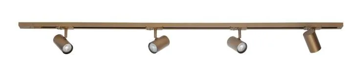 Basisset Track 1,5 meter + 4x Spot Cilinder Brons - Afbeelding 2