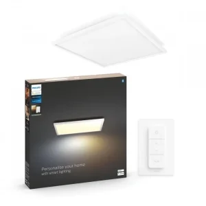 Philips Hue Plafondlamp Aurelle Paneel Vierkant Groot Wit incl. Dimmer Switch