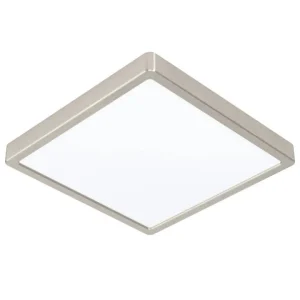 Connect.Z Plafondlamp Fueva-Z IP44 Vierkant Nikkel 28,5 cm
