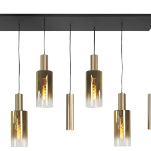 Hanglamp Perugia 7-lichts Goud/Semi Goud Glas