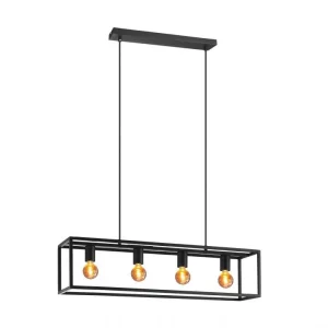 Hanglamp Blackcrown 4-lichts