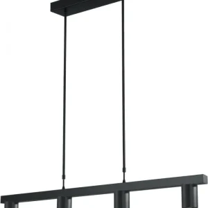 Hanglamp Bounce 4lichts zwart 100 cm