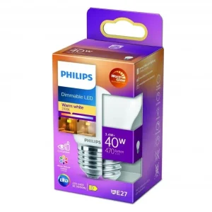 LED Kogellamp Mat 40W E27 Dimbaar Warm Wit Licht