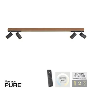 Plafondlamp Pure-Lines Spot Oak/Graphite