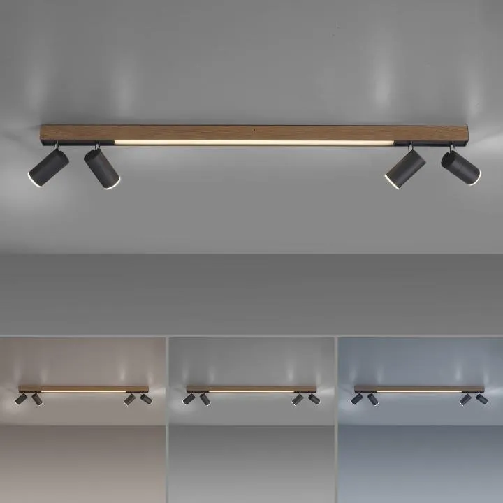 Plafondlamp Pure-Lines Spot Oak/Graphite - Afbeelding 7