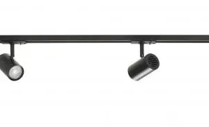 Basisset Track 1,5 meter + 4x Spot Cilinder Zwart
